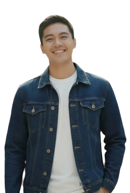 Happy Filipino professional ready for local employment